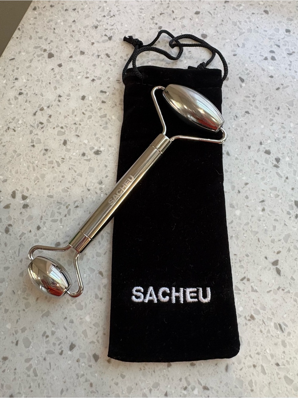 SACHEU Stainless Steel Double Face Roller - Silver